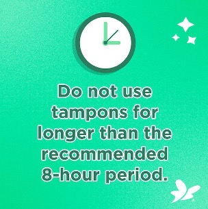 Don't use a tampon for too long